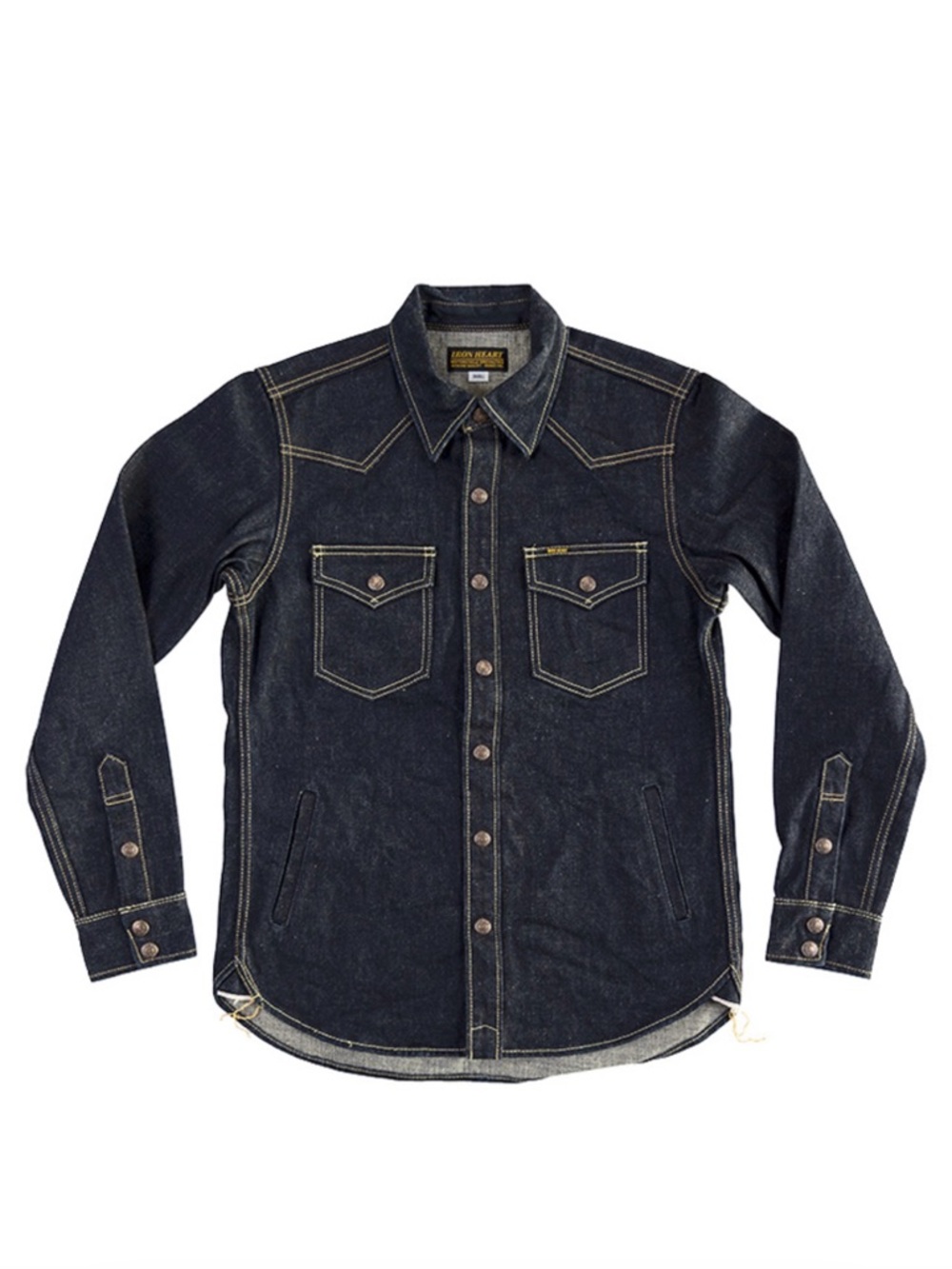 Iron Heart Dark Indigo Denim Jacket Shirt - Men -18oz - western